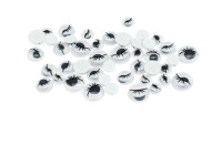 Ruchome oczka czarne rzęsy 6, 8,10mm (44szt) RO14 Brewis